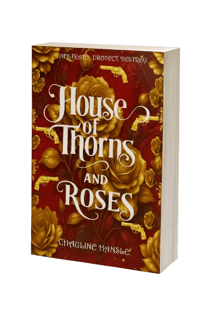 CHAULINE HANSLE House of Thorns and Roses book cover featuring roses and a vibrant design.